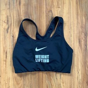 Nike weightlifting sports bra size medium!